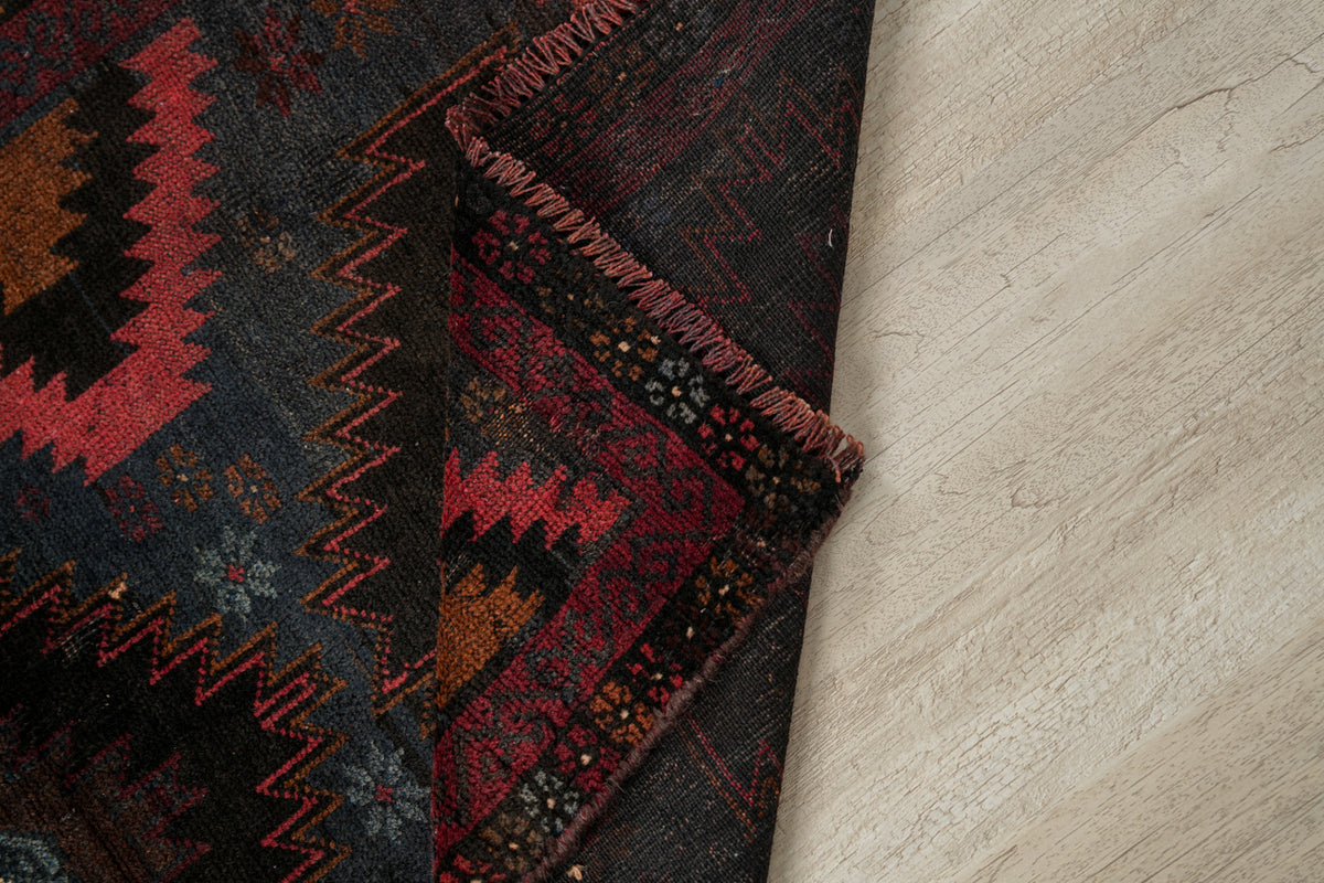 Vintage Turkmen Rug 4'1" x 2'6"
