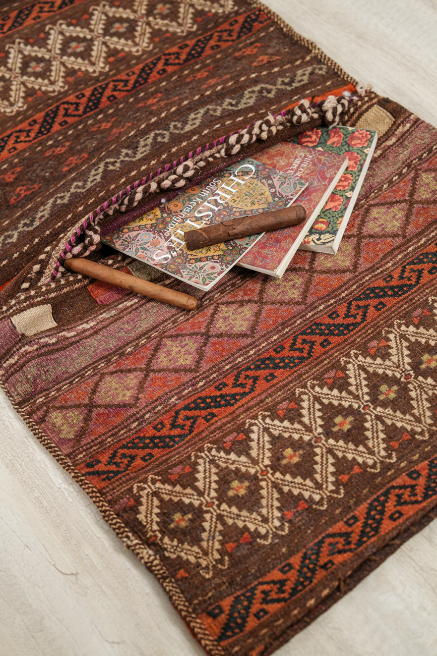 Vintage Turkmen Saddle Bag 3'6" x 2'2"