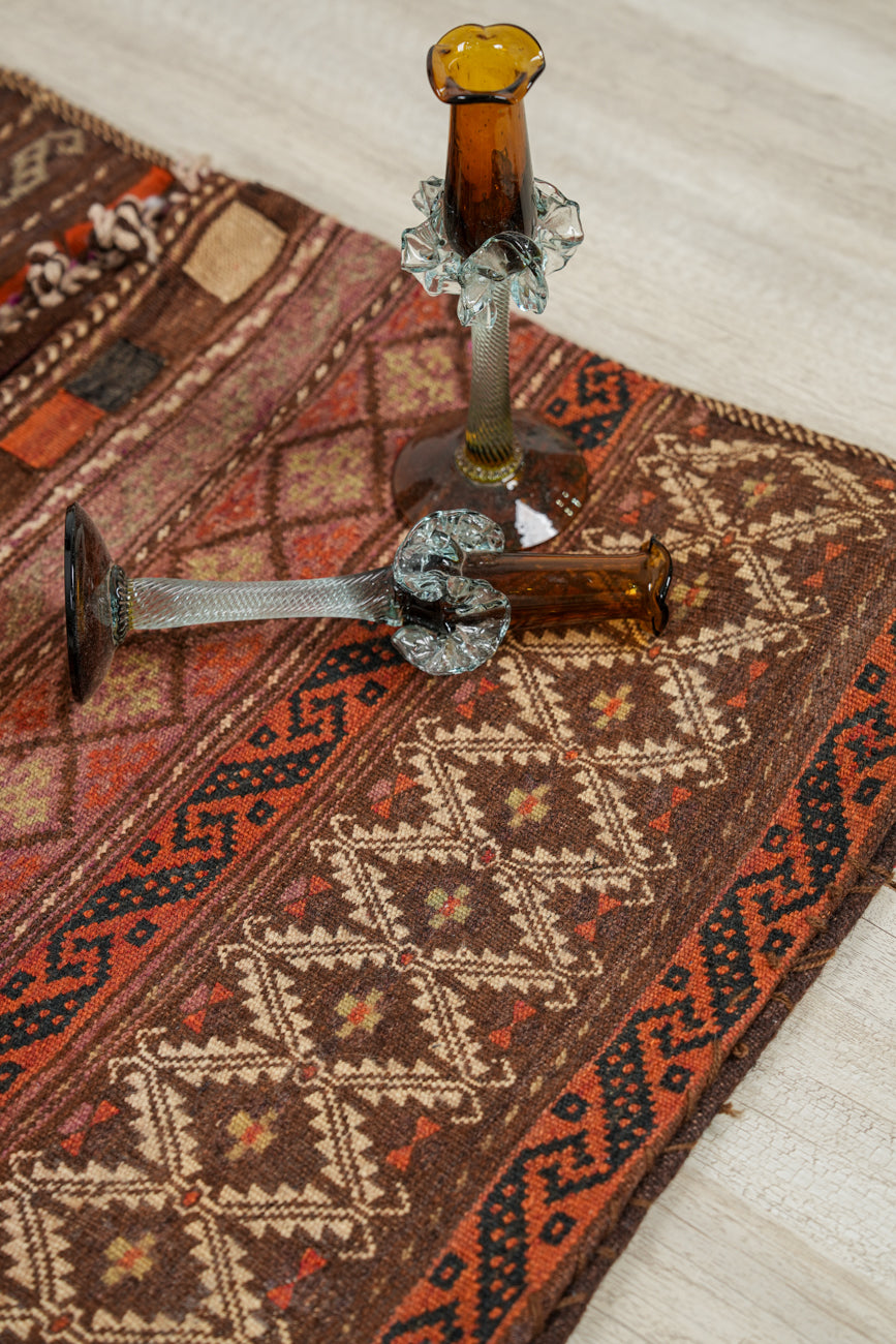 Vintage Turkmen Saddle Bag 3'6" x 2'2"