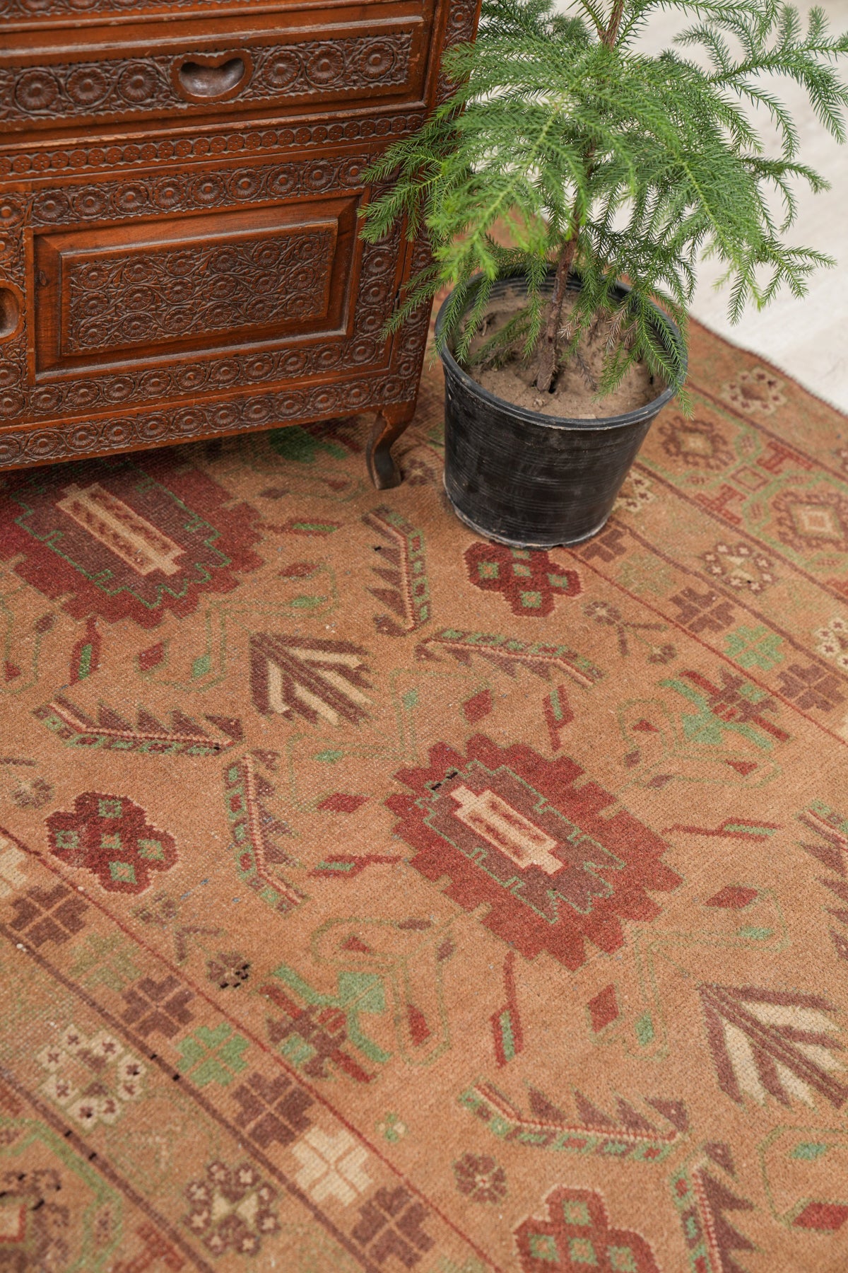 Vintage Baloch Hallway Rug 14' X 4'6"