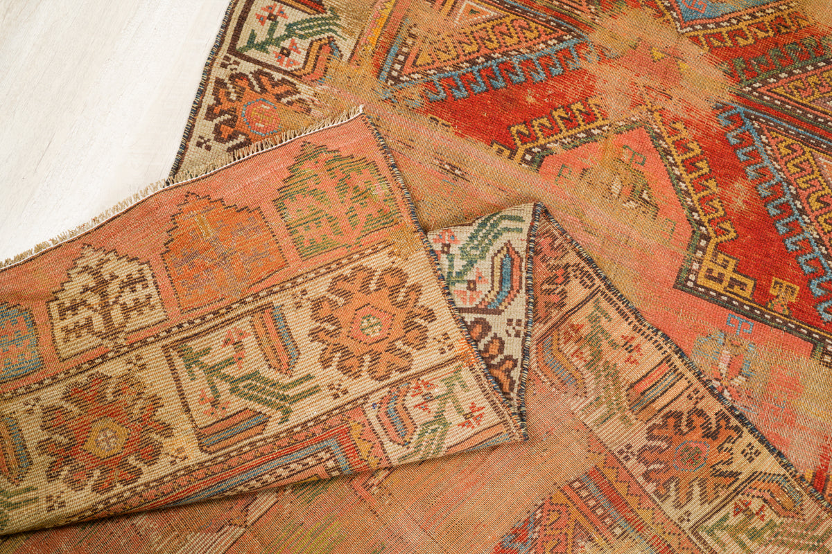 Antique Turkish Konya Rug 11'2" x 4'3"