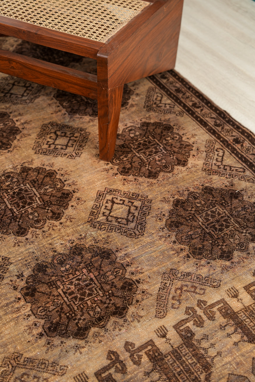 Vintage Turkmen Rug 7'7" X 5'1"