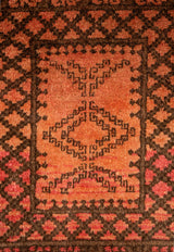 Vintage Turkmen Rug 2'6" x 1'10"