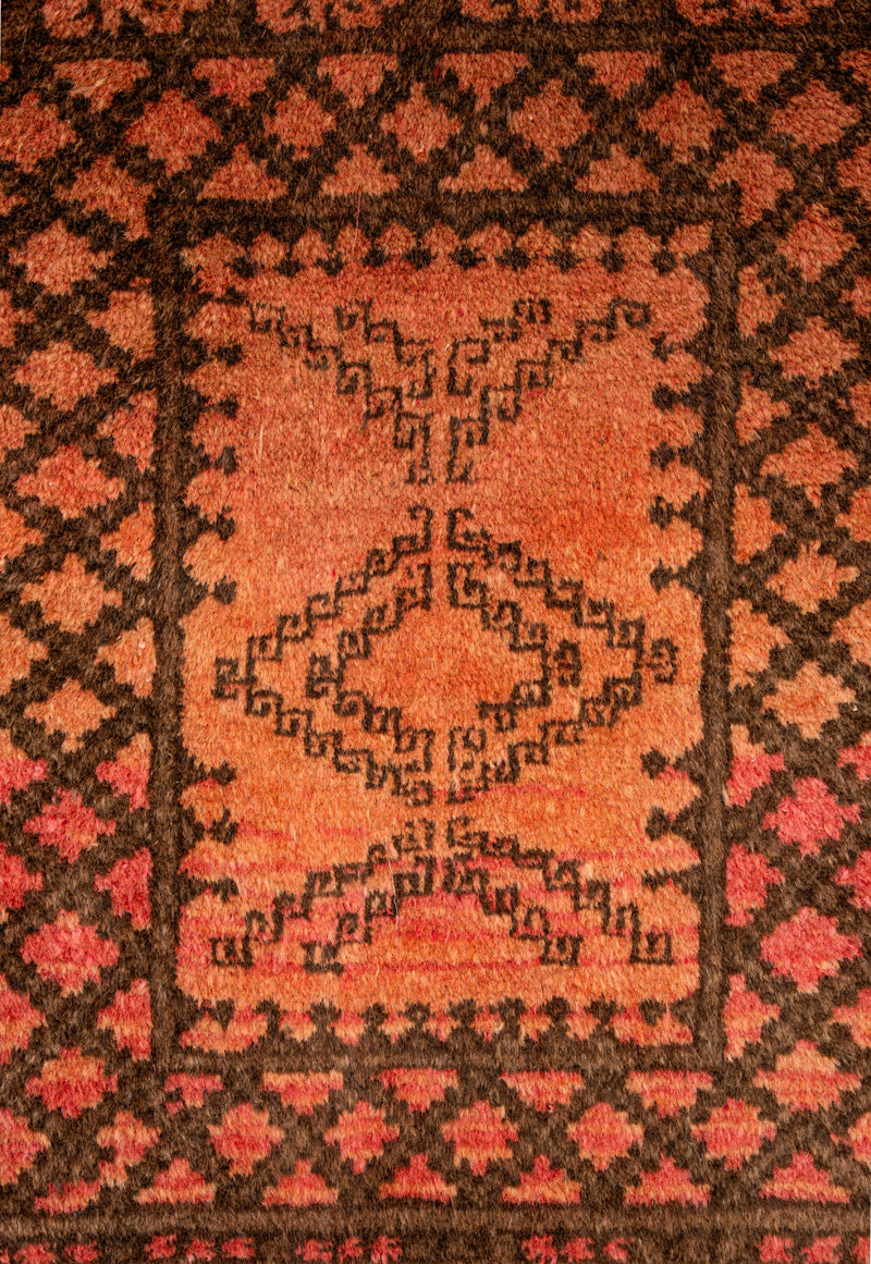 Vintage Turkmen Rug 2'6" x 1'10"