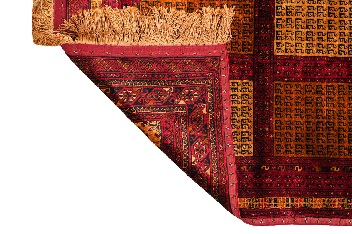 Vintage Silk Turkoman Double Side Rug 2'10" x 2'1"