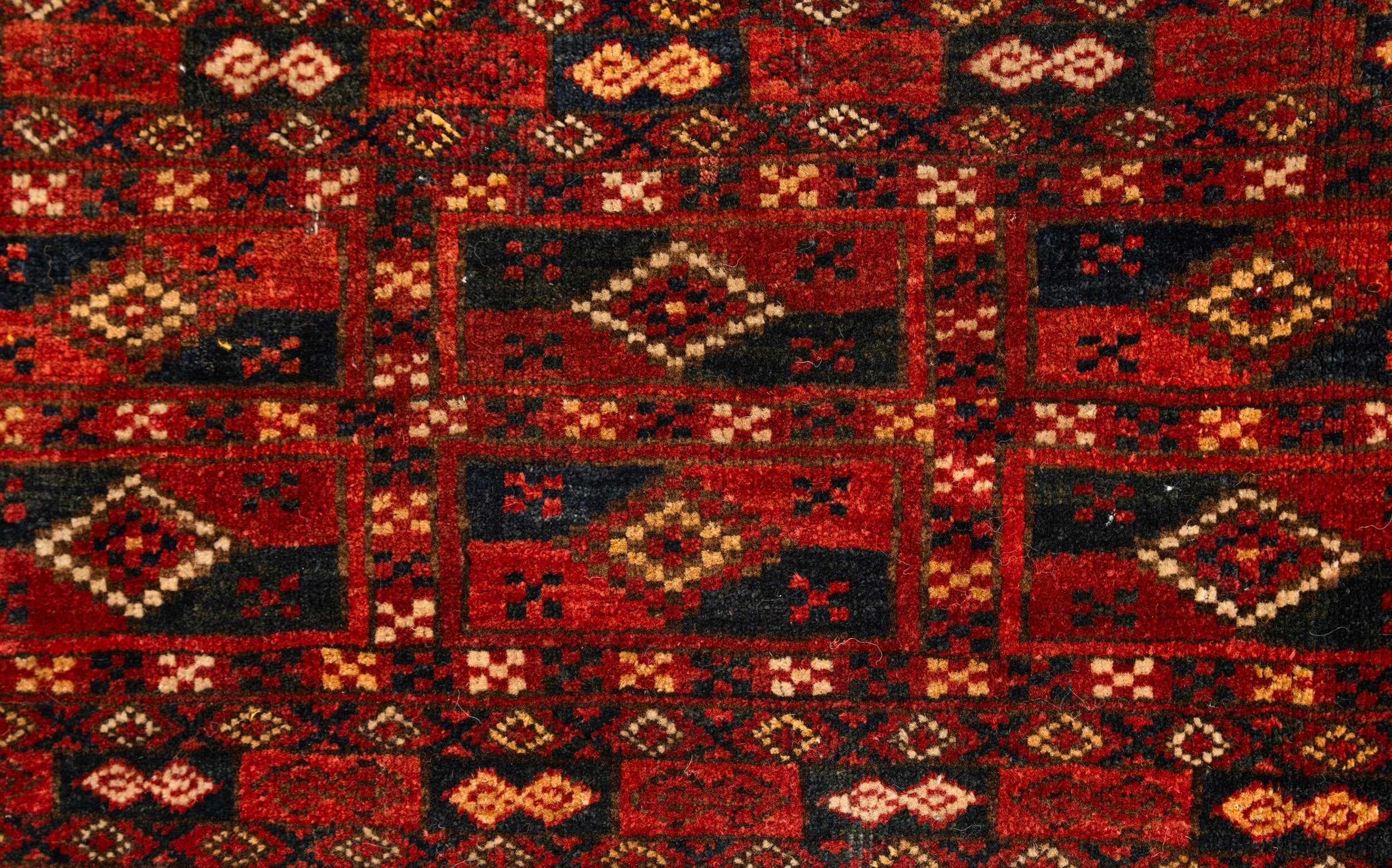 Antique Turkmen Torba Panel Rug 5'10" x 1'1"