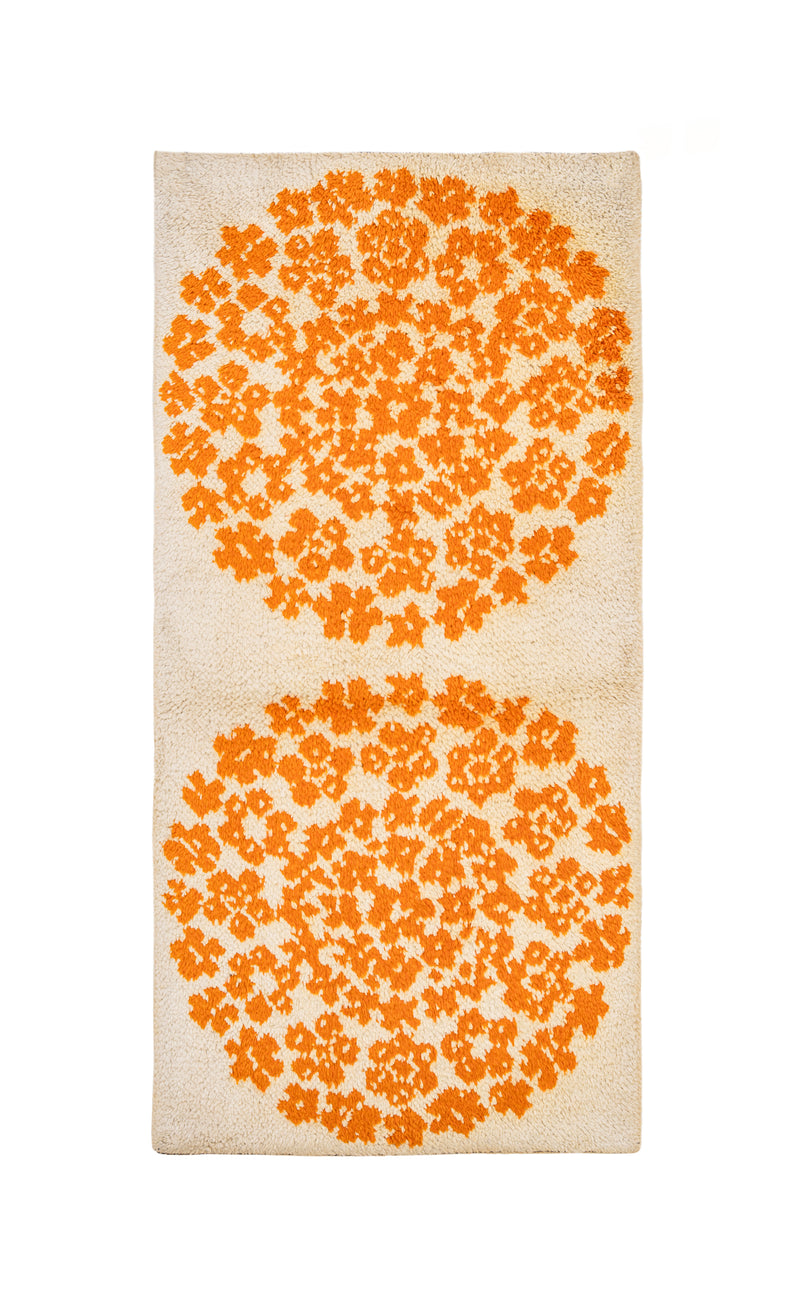 Vintage Scandinavian Rug 4'5" x 2'1"