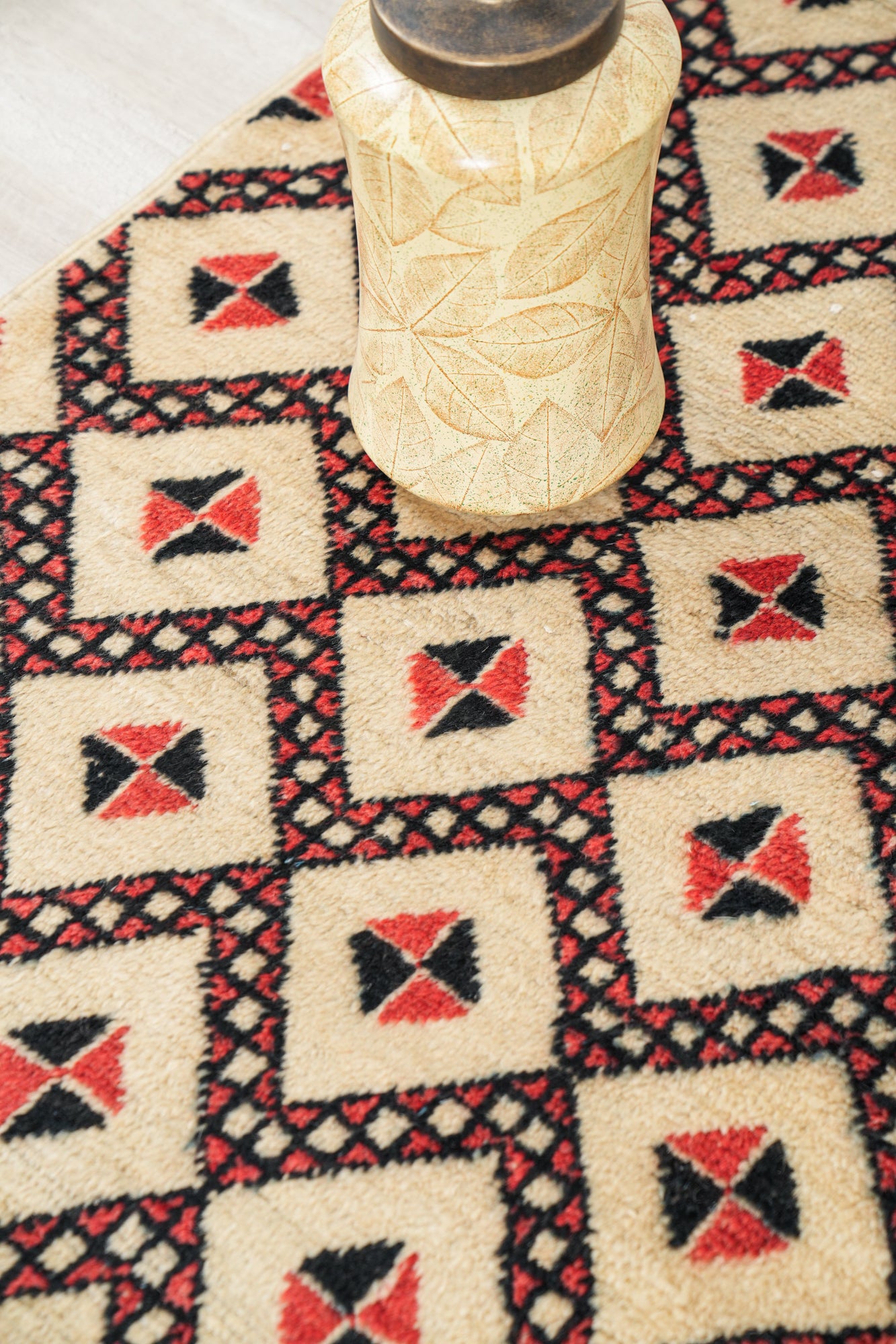Vintage Tunisian Contemporary Rug 4'5" x 2'9"