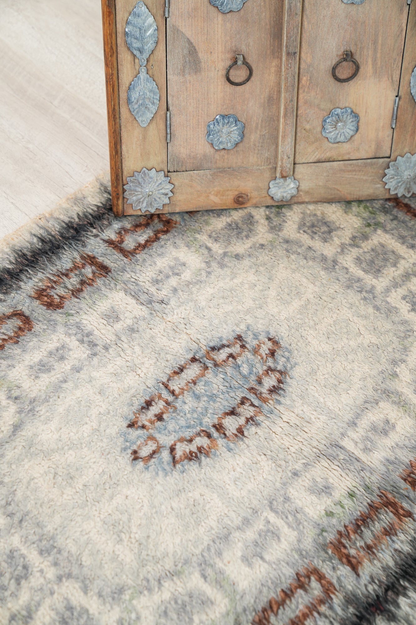 Vintage Scandinavian Rya Loom Rug 4' x 2'2"