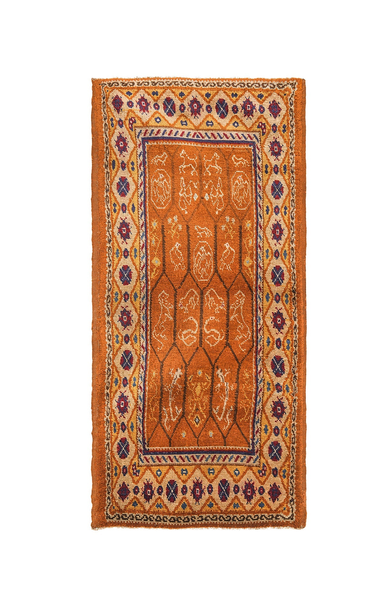 Antique Spanish Rug 6'2" x 2'10"