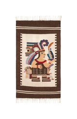 Vintage Aztec Tapestry 3'6" X 2'1"