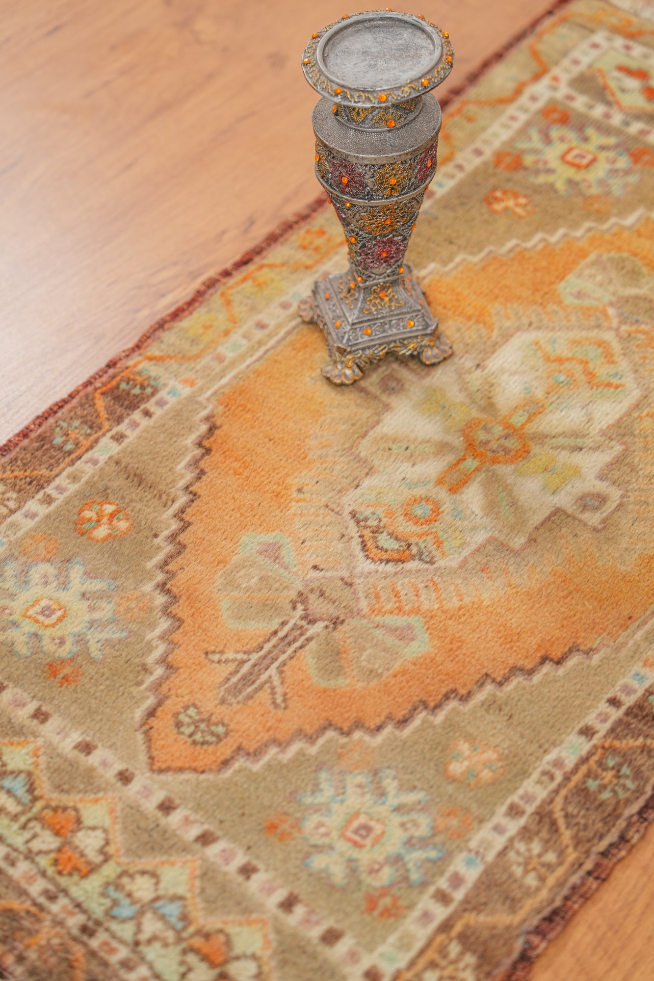 Vintage Turkish Rug 3'7" x 1'9"