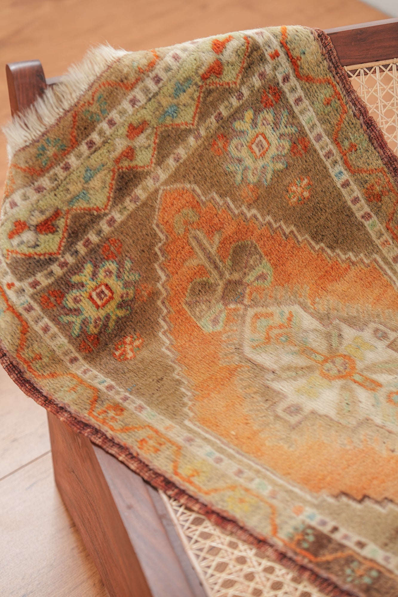 Vintage Turkish Rug 3'7" x 1'9"