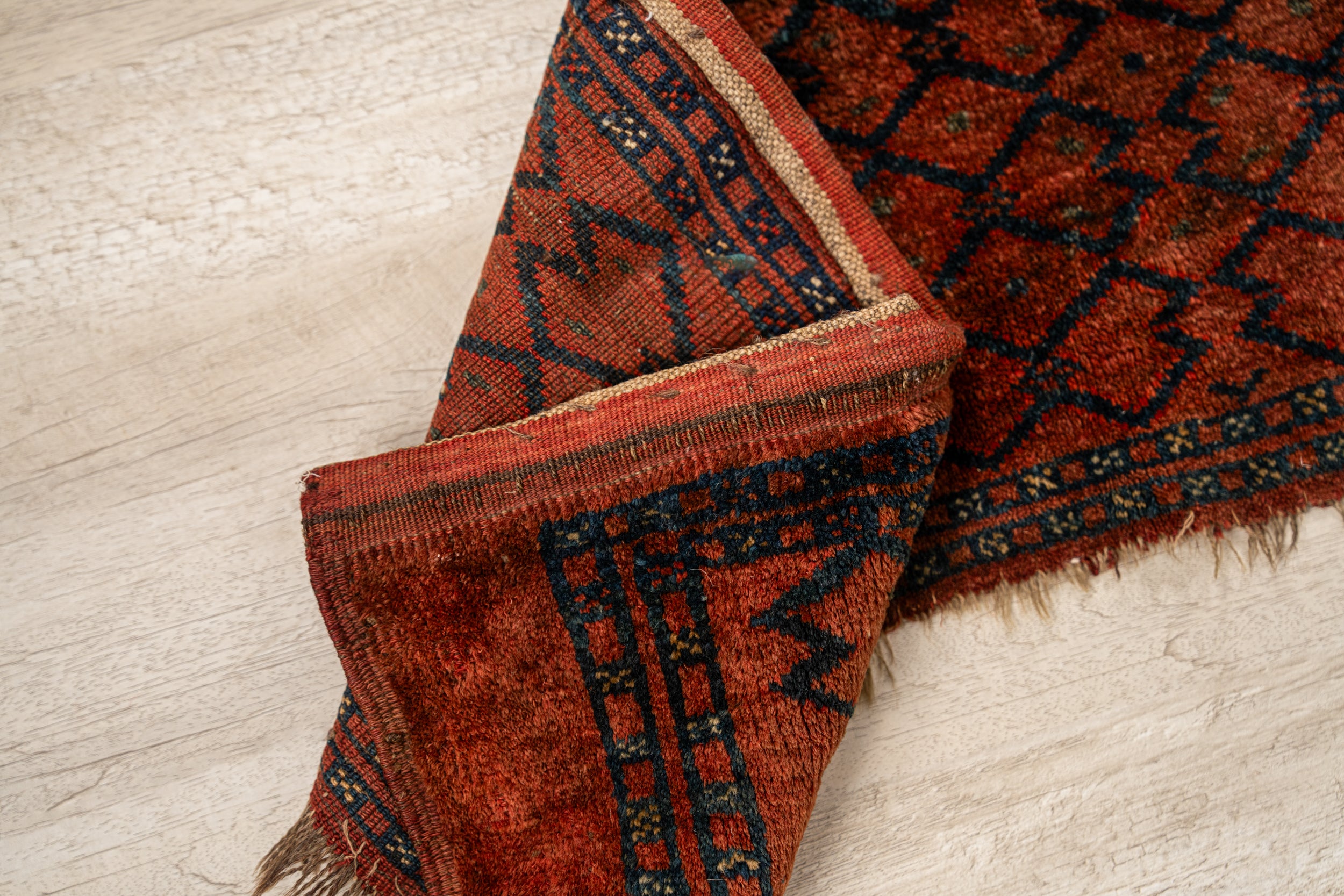 Vintage Turkmen Torba Panel Rug 3'10" x 9"