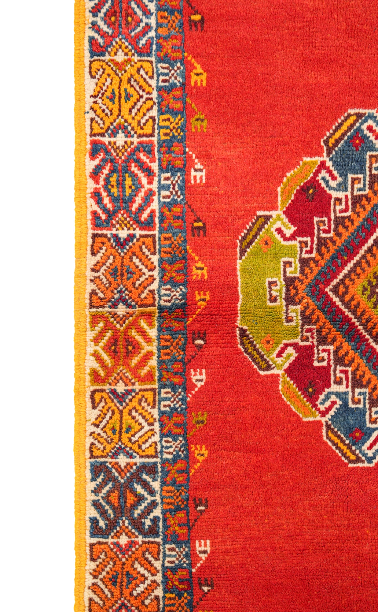 Vintage Moroccan Rug 4'9"x 3'