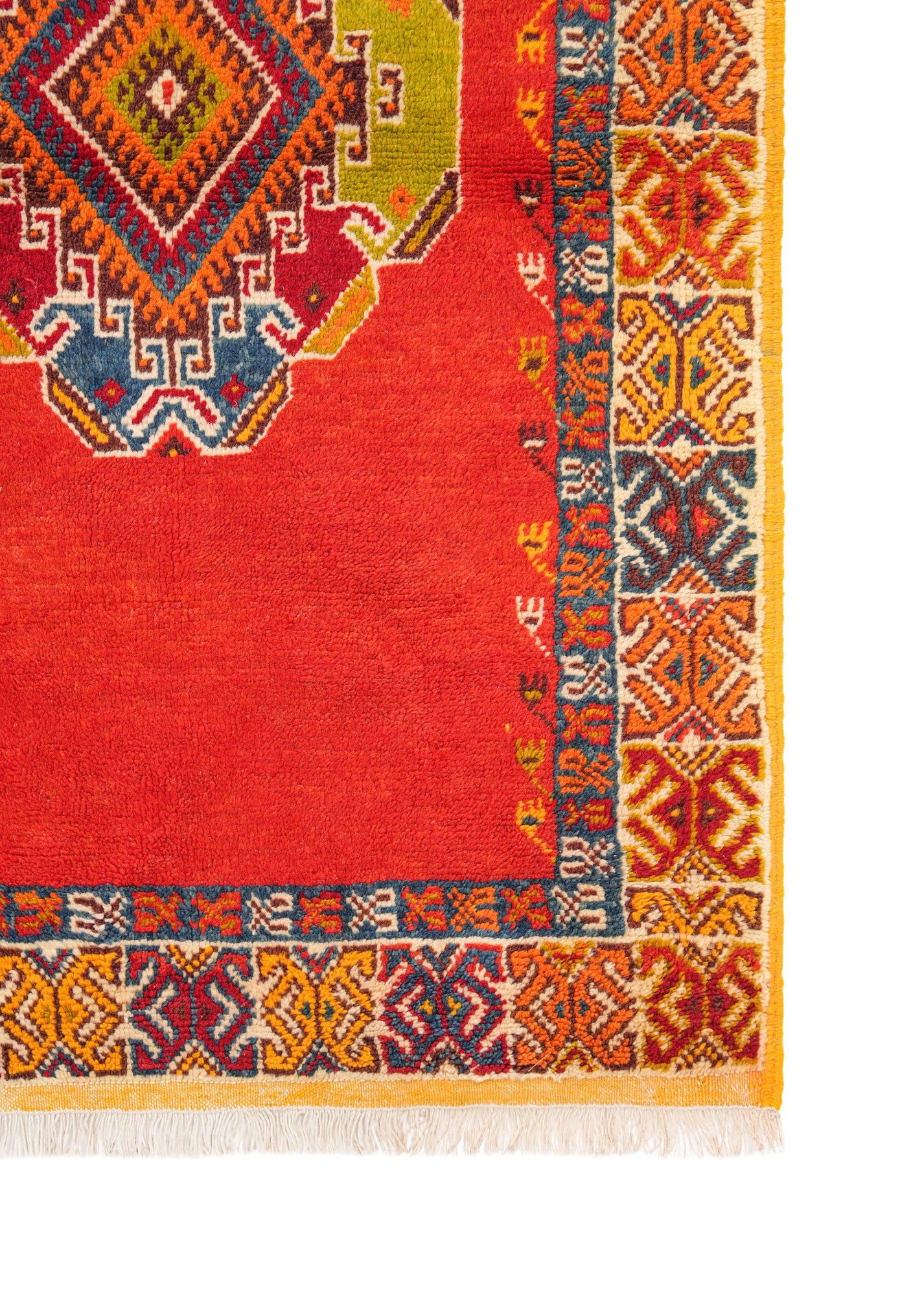 Vintage Moroccan Rug 4'9"x 3'