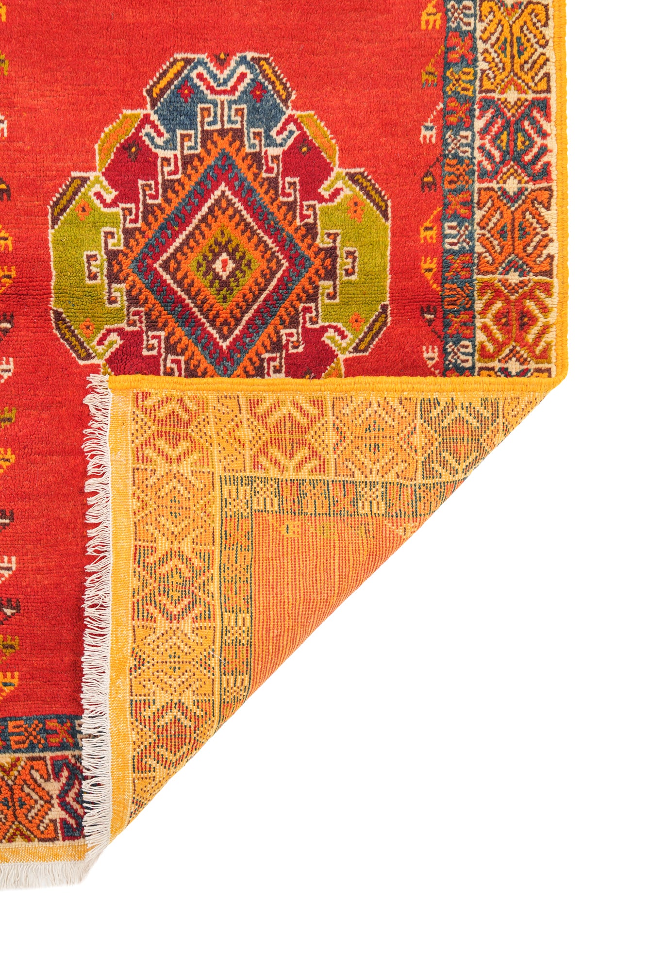 Vintage Moroccan Rug 4'9"x 3'