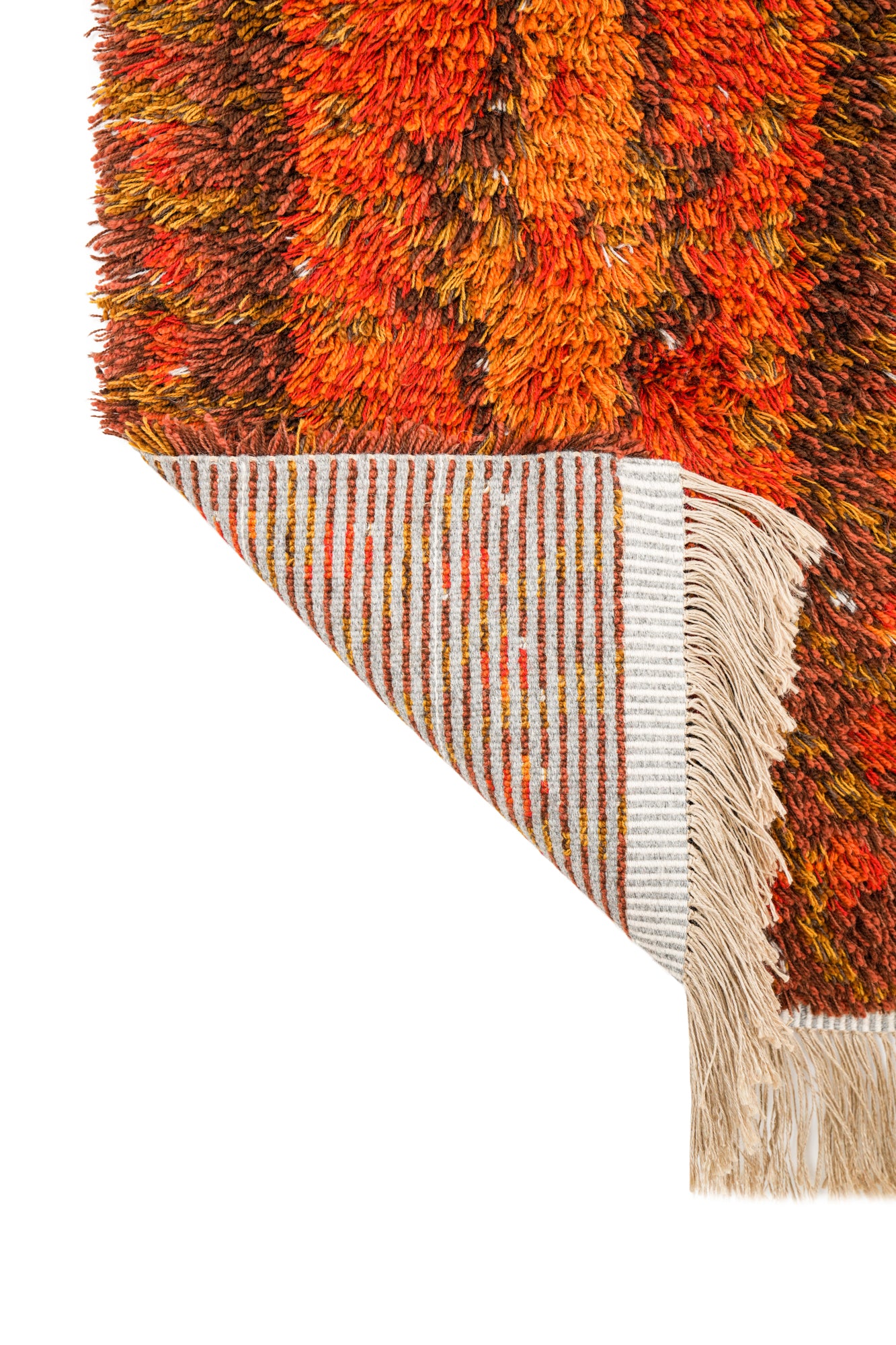 Vintage Scandinavian Rya Rug 3'5"x 2'