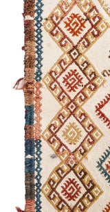 Vintage Turkish Cicim Yastik Kilim 4'9" x 1'2"