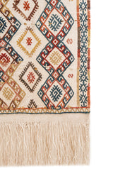 Vintage Turkish Cicim Yastik Kilim 4'9" x 1'2"