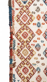 Vintage Turkish Cicim Yastik Kilim 4'9" x 1'2"