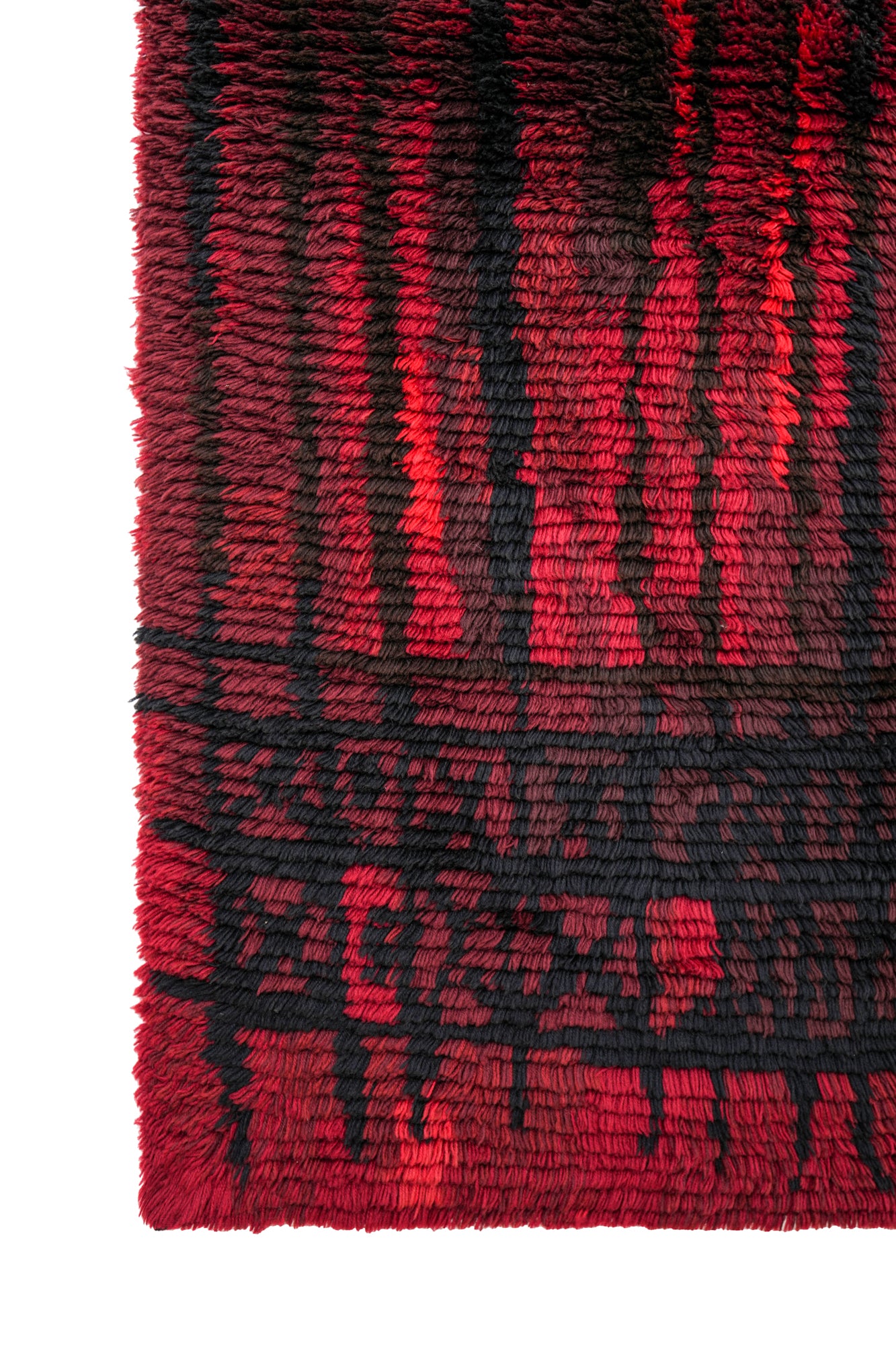 Vintage Finnish Ryijy Rya Rug 6'2" x 4'1" (Täysikuu Full moon)