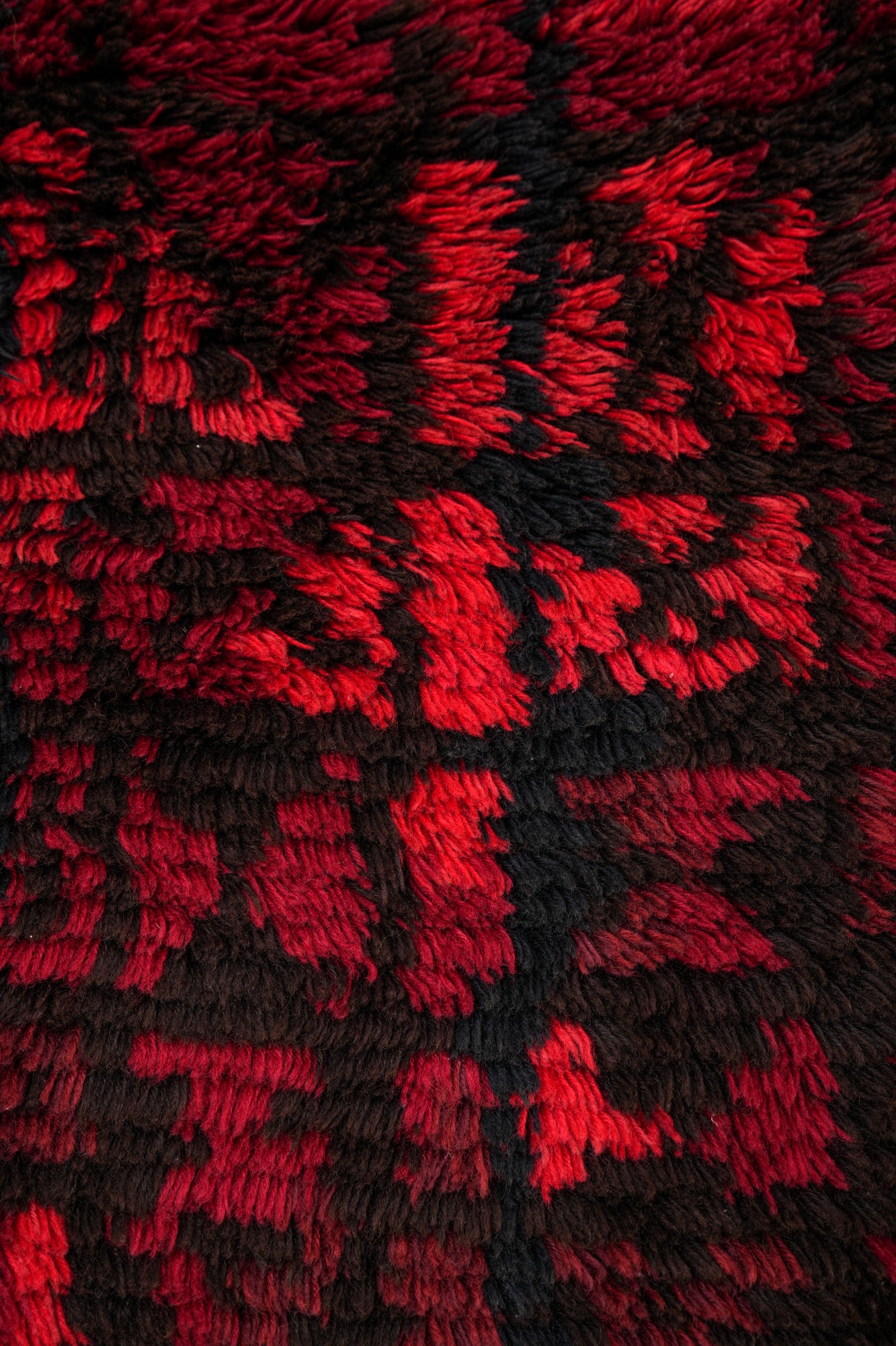 Vintage Finnish Ryijy Rya Rug 6'2" x 4'1" (Täysikuu Full moon)
