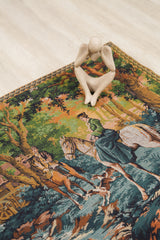 Vintage Belgian Loom Tapestry 5'7" x 2'4"