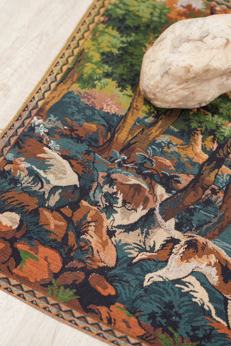 Vintage Belgian Loom Tapestry 5'7" x 2'4"