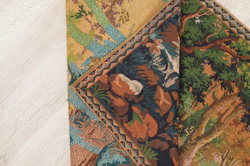 Vintage Belgian Loom Tapestry 5'7" x 2'4"