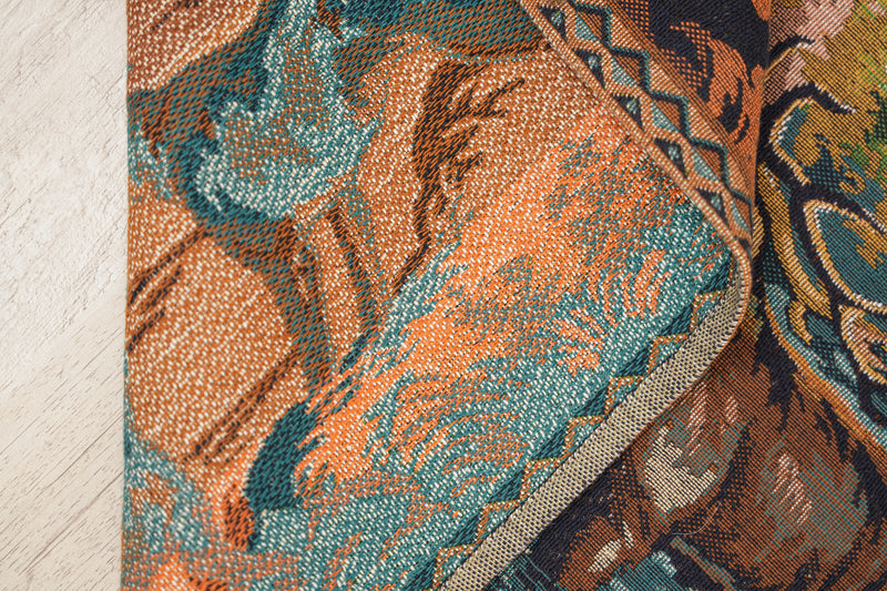 Vintage Belgian Loom Tapestry 5'7" x 2'4"
