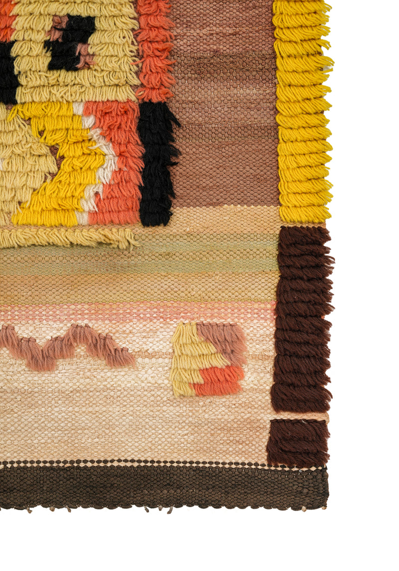Vintage Swedish Kilim Rug 3' x 2'2"