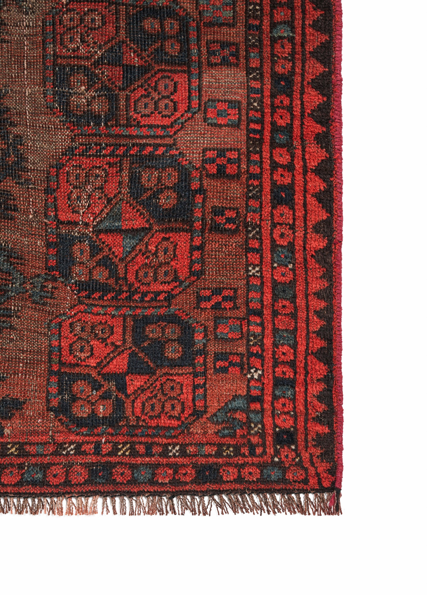 Antique Turkmen Ersari Rug 4'2" x 3'8"