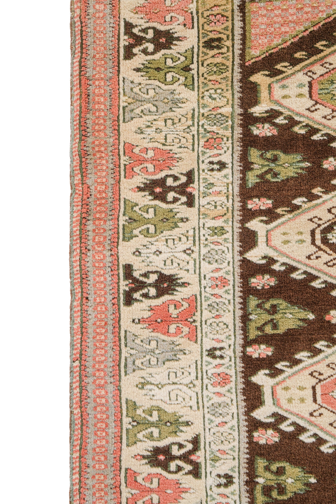 Vintage Turkish Konya Rug 4'7" x 3'8"
