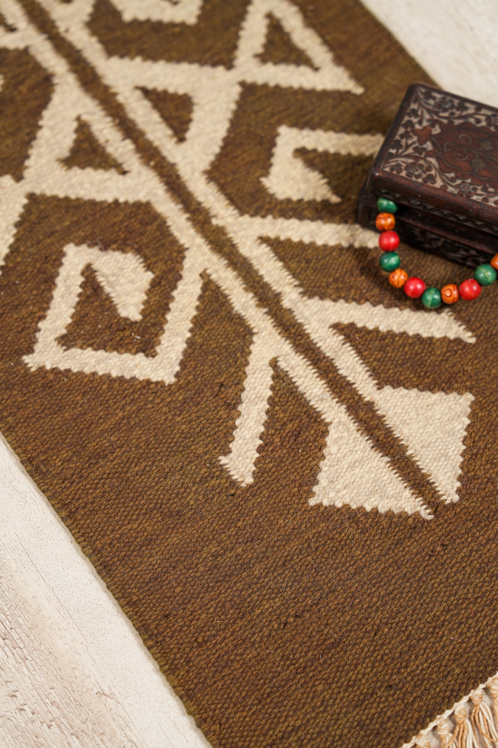 Vintage Scandavian Kilim Rug 3' x 1'4"