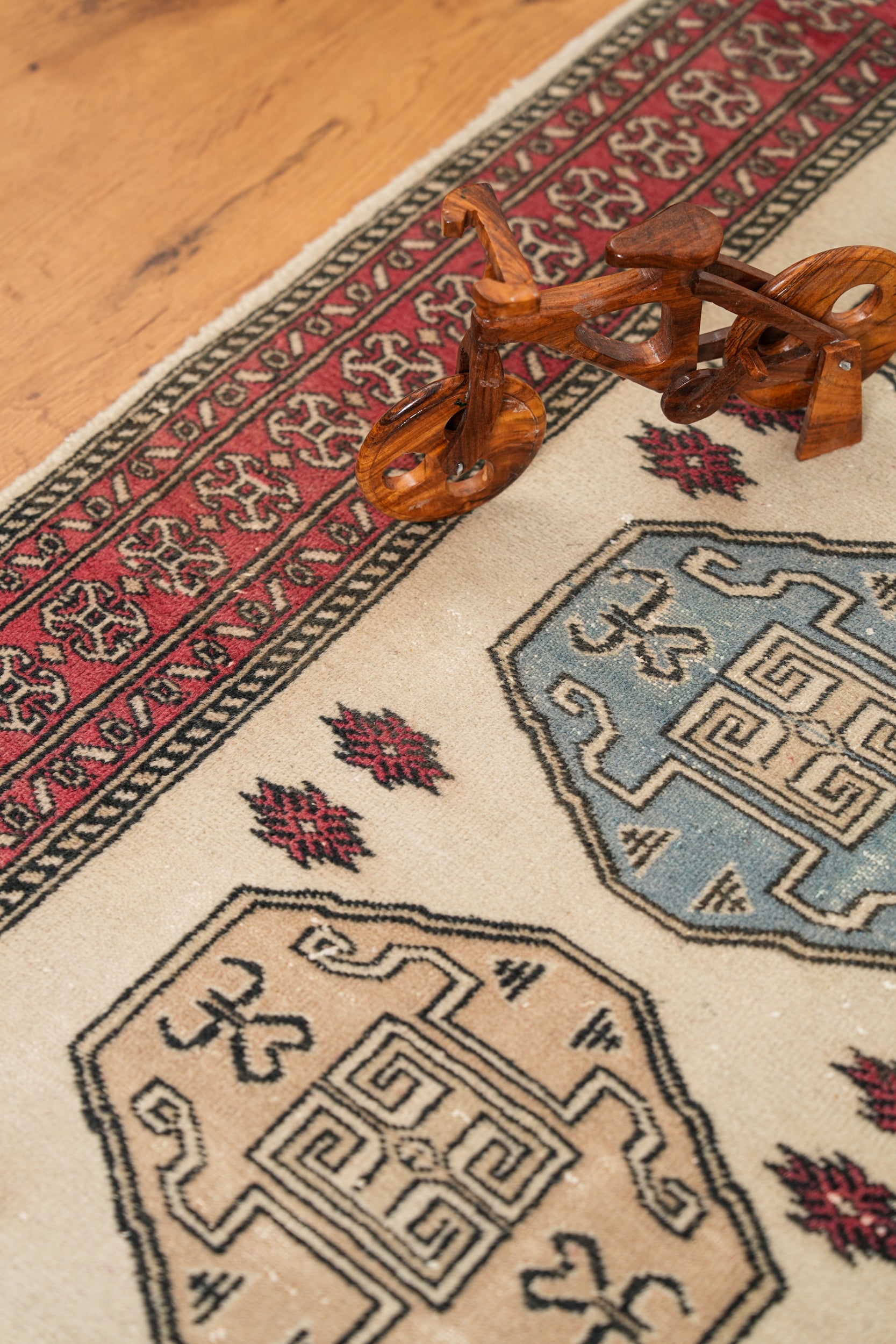 Vintage Pakistani kazak Rug 4'4" x 2'7"