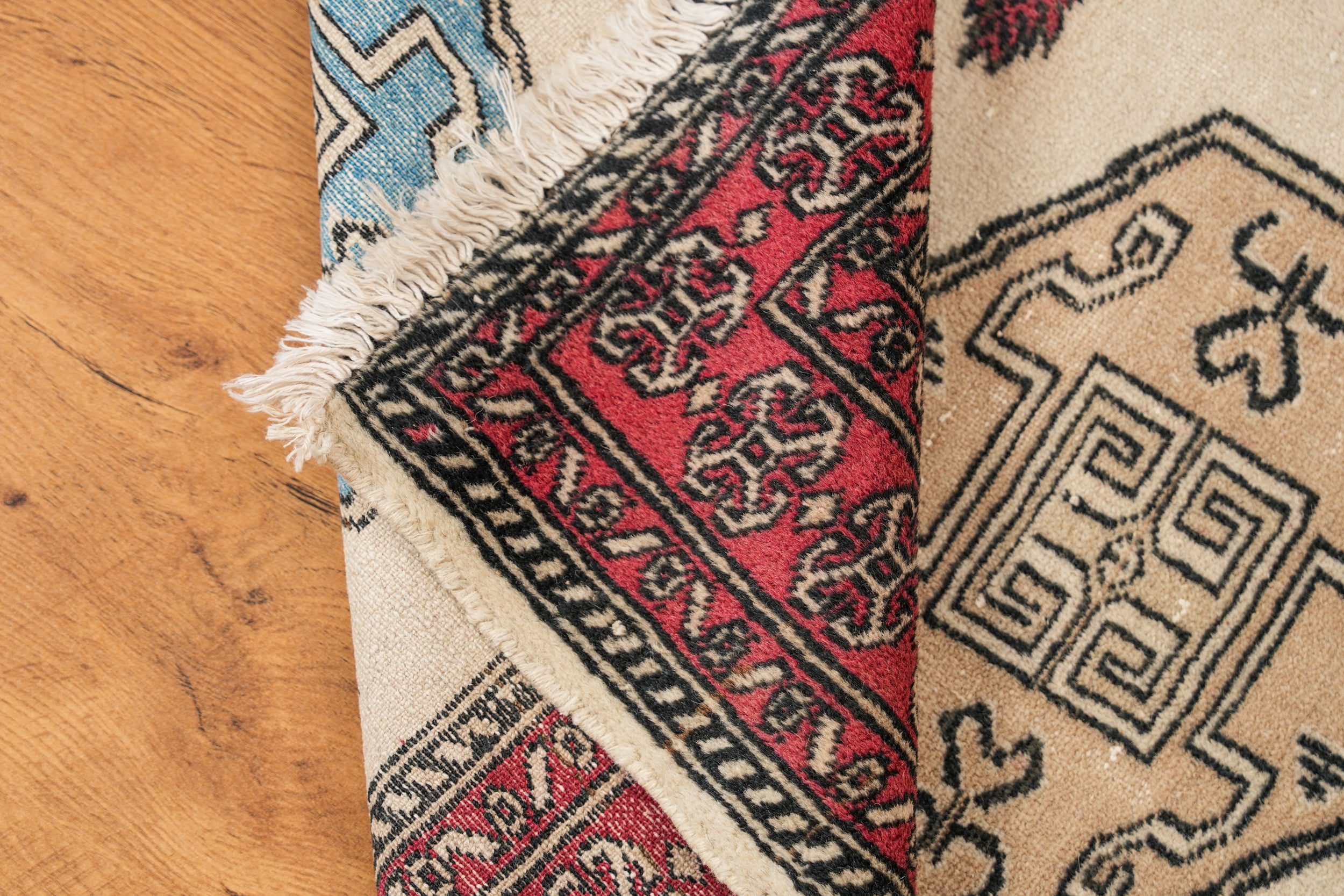 Vintage Pakistani kazak Rug 4'4" x 2'7"