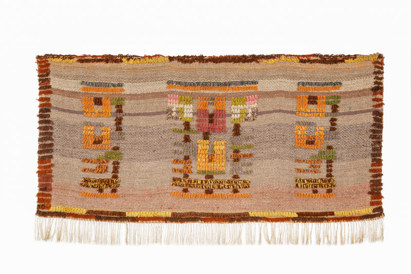 Vintage Finnish Textile 4'6" x 2'2"