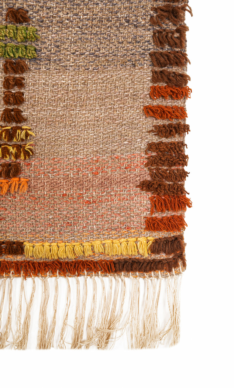 Vintage Finnish Textile 4'6" x 2'2"