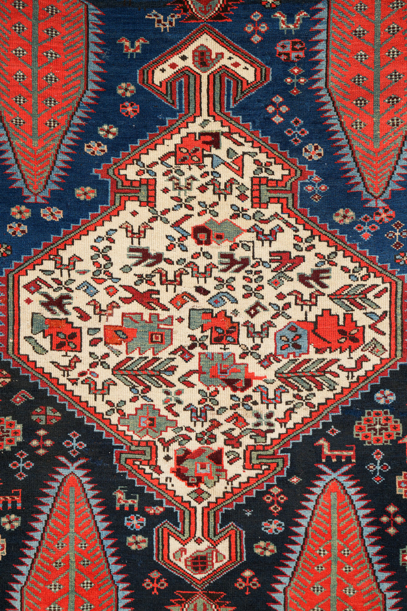 Antique Caucasian Shikli Kazak Rug 7' x 4'1"