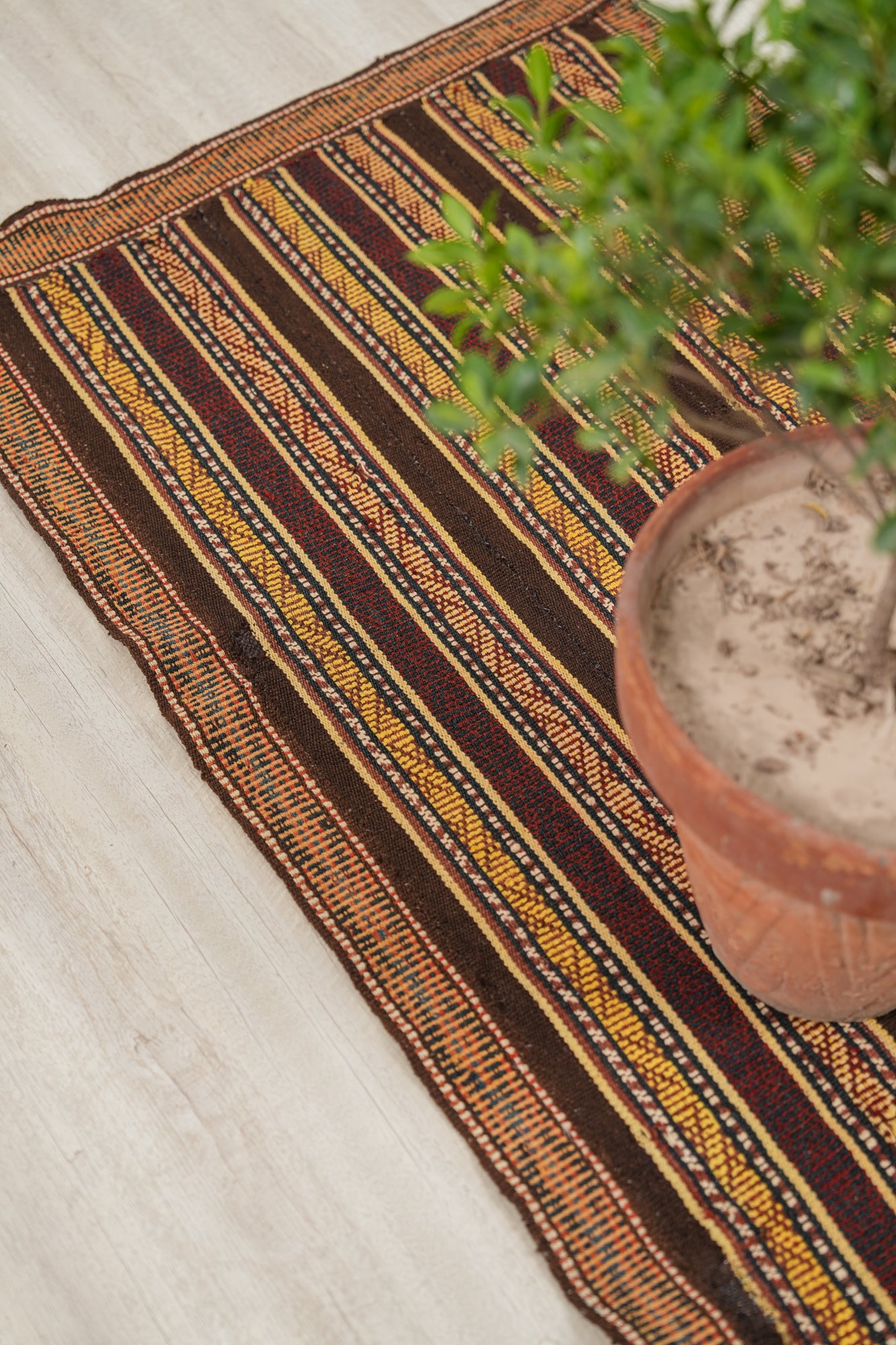 Antique Turkmen Jajim Kilim 6'7" x 2'7"