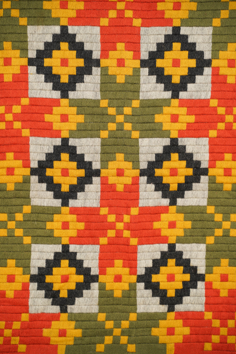 Vintage Norwegian Tapestry Textile 4'7" x 1'9"