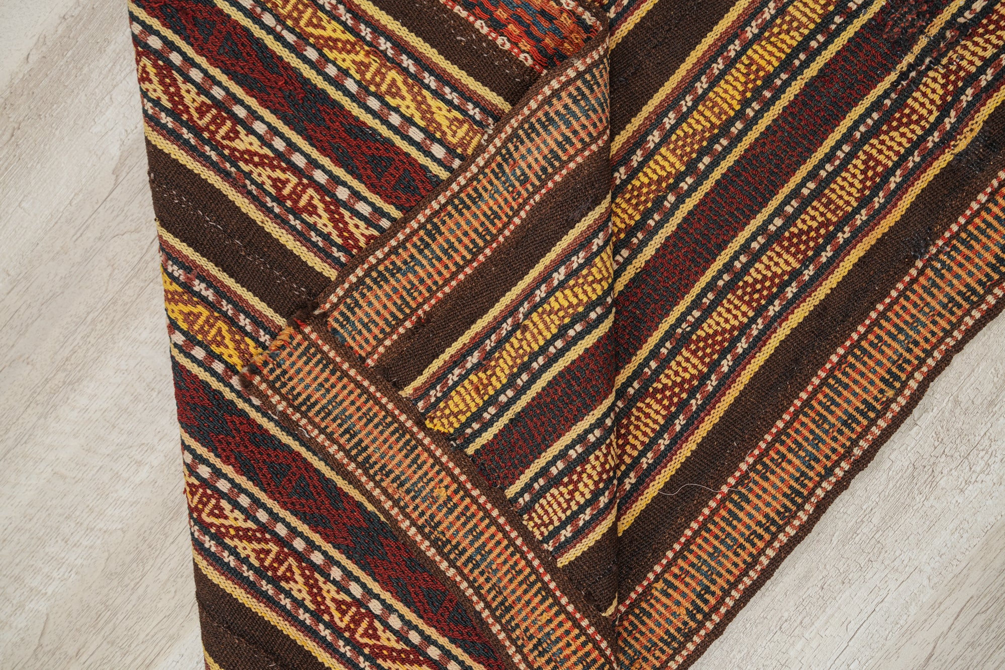 Antique Turkmen Jajim Kilim 6'7" x 2'7"
