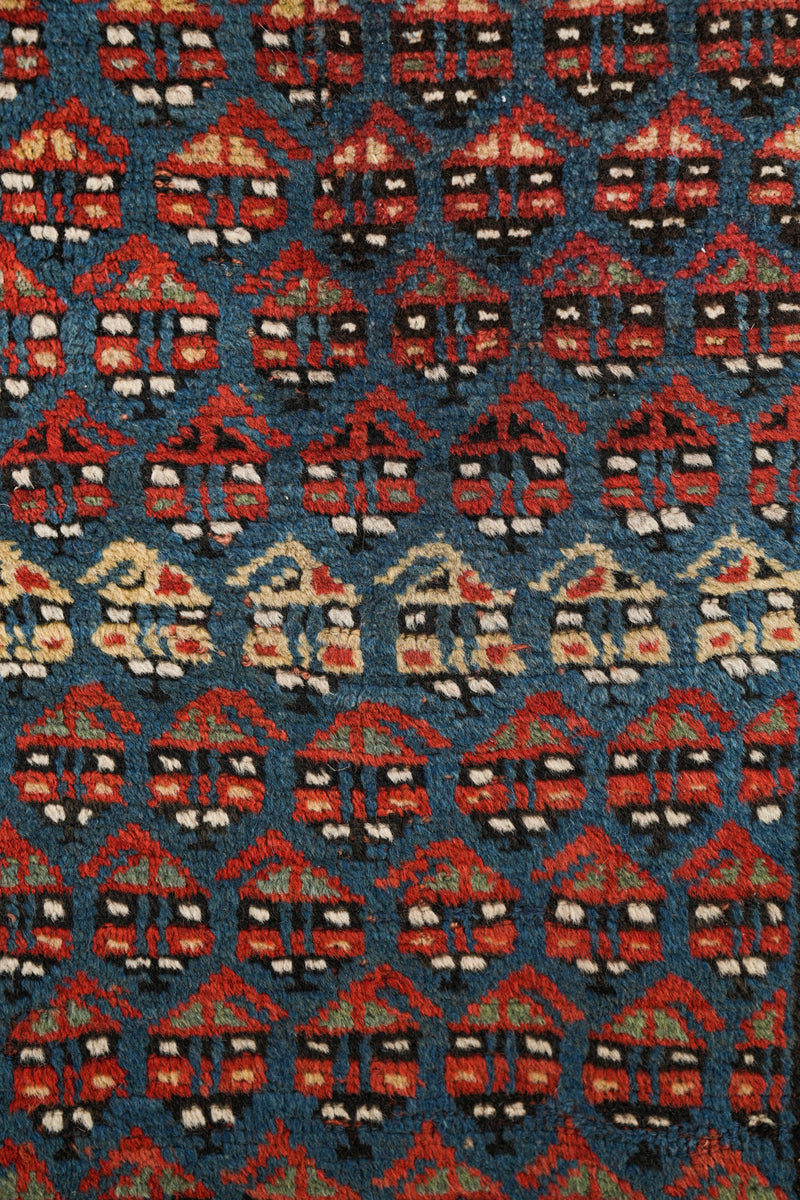 Antique Caucasian Kazak Rug 7'9" x 3'8"