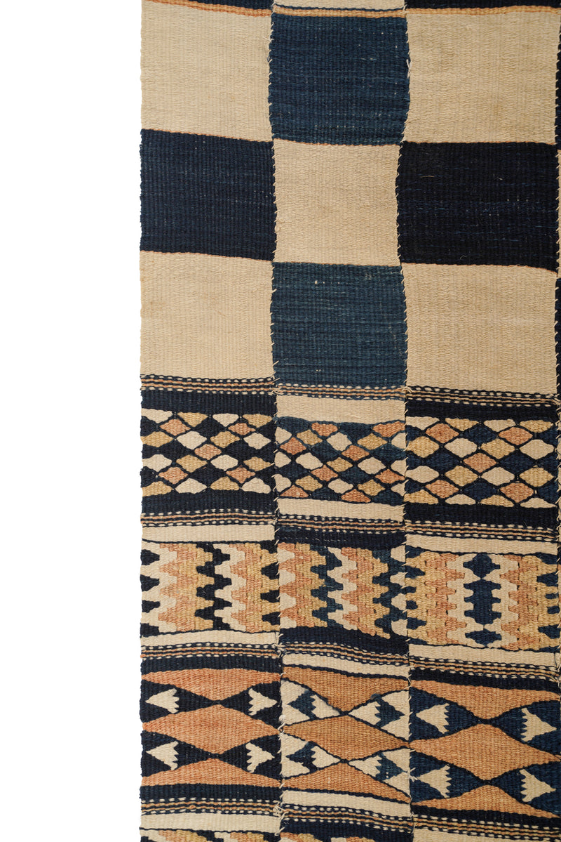 Antique Malian tribal textile 6' X 2'6" arkilla jenngo