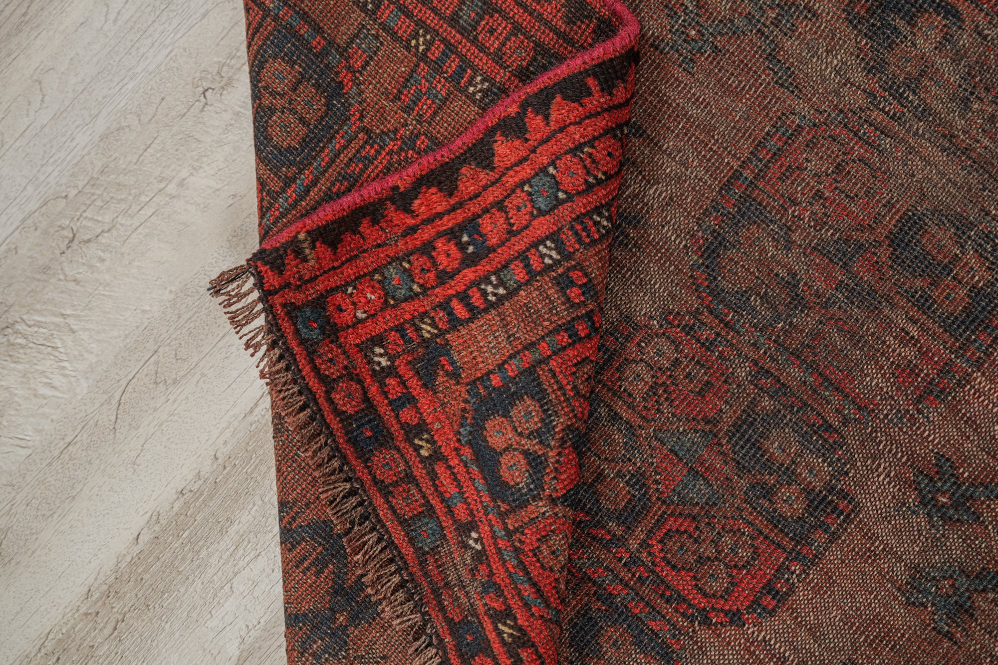 Antique Turkmen Ersari Rug 4'2" x 3'8"