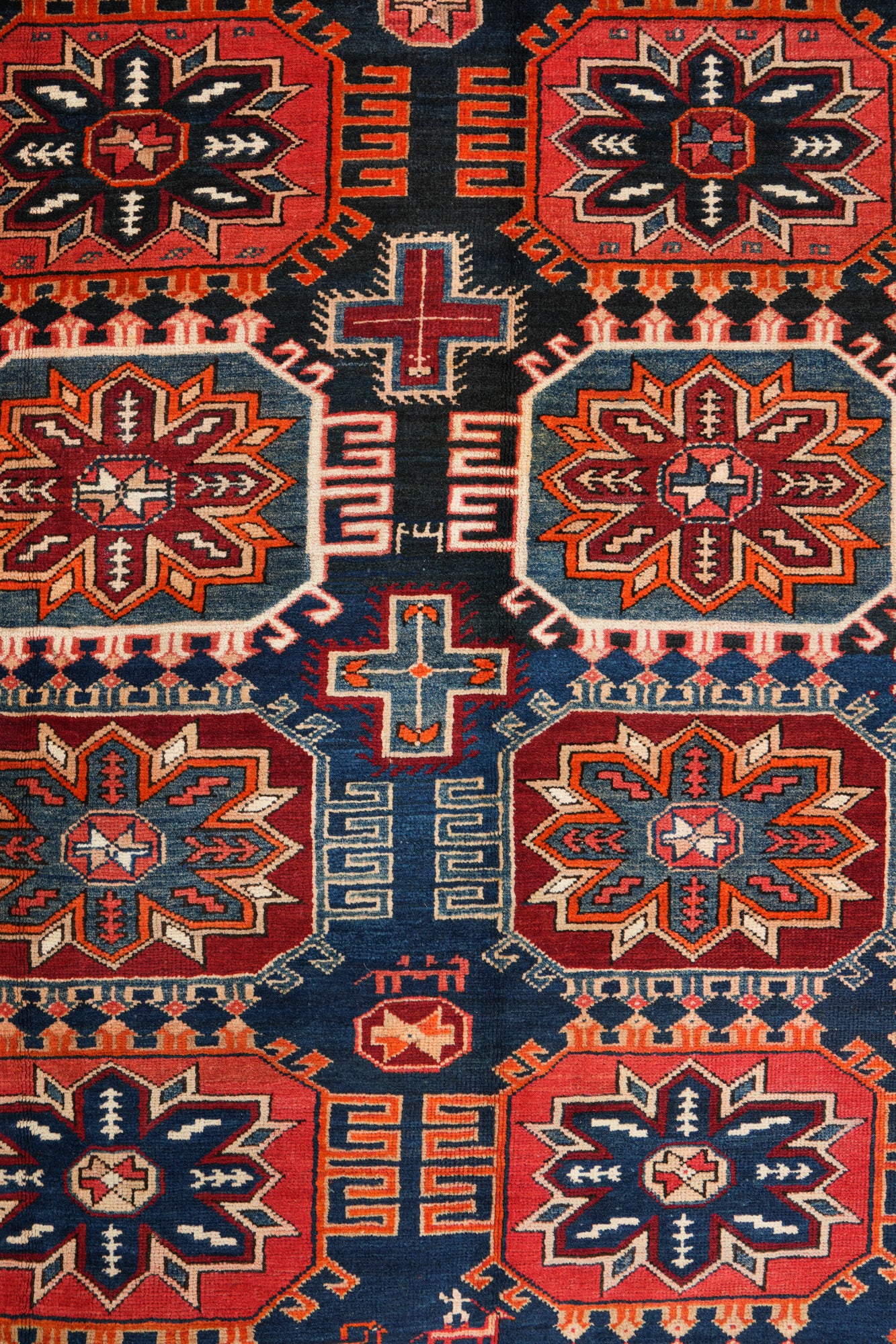 Antique Caucasian Shirvan Rug 9'7" x 5'5"