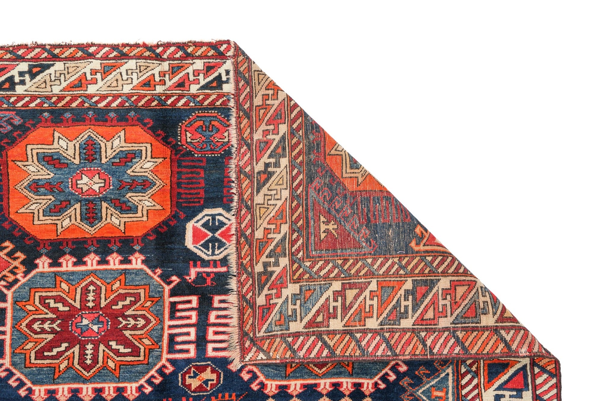 Antique Caucasian Shirvan Rug 9'7" x 5'5"