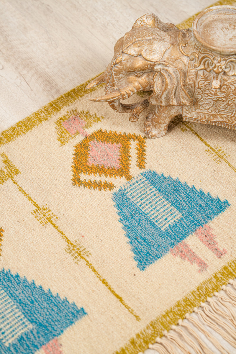 Vintage Scandinavian Tapestry 4'2" x 1'5"