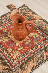 Vintage European Flemish Tapestry 2'4" x 2'4"